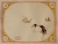 Terra Incognita. 2019. Mixta sobre papel color. 32x42 cm.