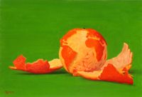 Banco de alimentos. 2016. &Oacute;leo sobre cart&oacute;n. 22x32 cm.