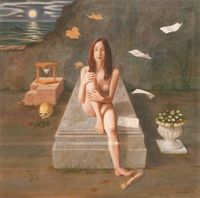 Ojal&aacute;. 2002. &Oacute;leo sobre lienzo. 100x100 cm.