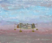 Ruina menor III. 2019. Mixta sobre lienzo. 38x46 cm.