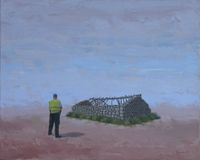 Ruina menor IV. 2019. Mixta sobre lienzo. 33x41 cm.